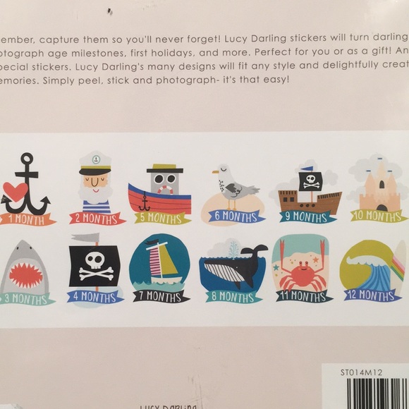 LUCY DARLING Milestone Stickers 1-12 months - Picture 3 of 4